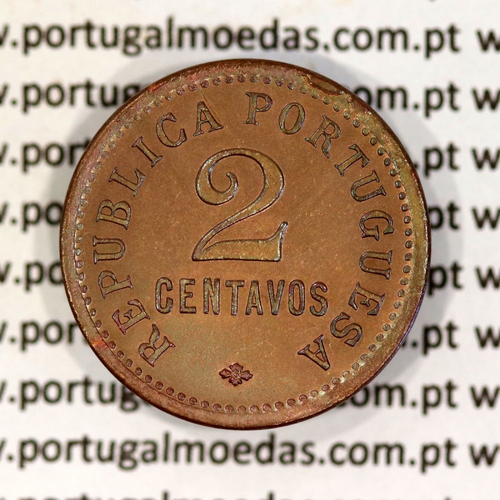 Angola coin 2 Centavos 1921 Bronze, $02 centavos Bronze 1921 from Angola Former Portuguese Colony, World Coins Angola KM 61
