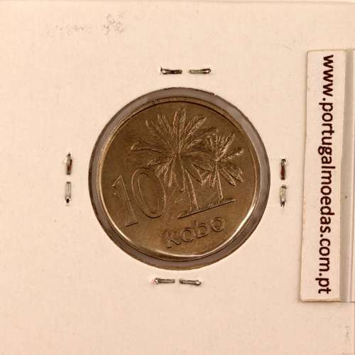 Nigéria 10 kobo 1973 Cupro Niquel, (MBC), World Coins Nigeria KM 10.1