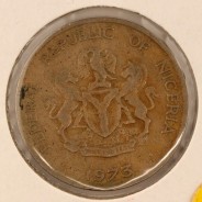 Nigéria 10 kobo 1973 Cupro Niquel, (MBC), World Coins Nigeria KM 10.1