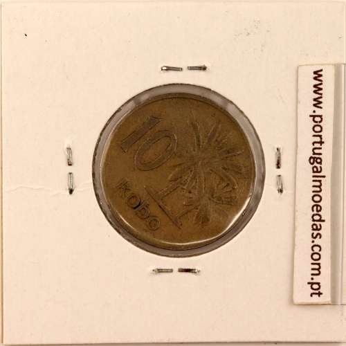 Nigéria 10 kobo 1973 Cupro Niquel, (MBC), World Coins Nigeria KM 10.1