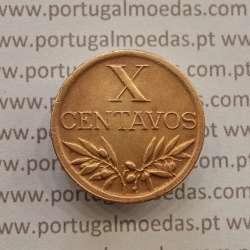 MOEDA DE DEZ CENTAVOS (X CENTAVOS) BRONZE 1946 MBC+/BELA
