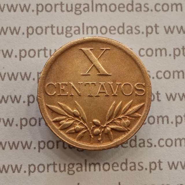 MOEDA DE DEZ CENTAVOS (X CENTAVOS) BRONZE 1946 MBC+/BELA