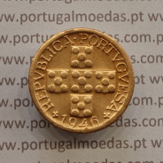 MOEDA DE DEZ CENTAVOS (X CENTAVOS) BRONZE 1946 MBC+/BELA