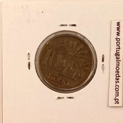 Nigéria 10 kobo 1976 Cupro Niquel, (MBC), World Coins Nigeria KM 10.1