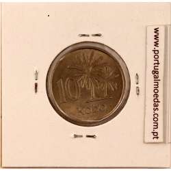 Nigéria 10 kobo 1976 Cupro Niquel, (Bela), World Coins Nigeria KM 10.1