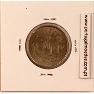 Nigéria 10 Kobo 1976 Copper-nickel, (XF), World Coins Nigeria KM 10.1