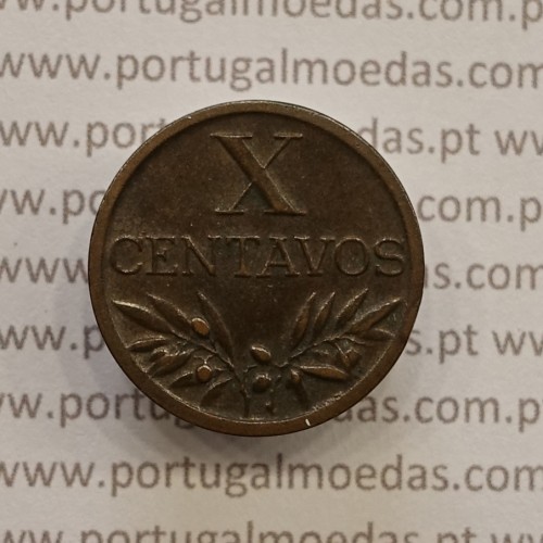 MOEDA DE DEZ CENTAVOS (X CENTAVOS) BRONZE 1946 MBC+/BELA-