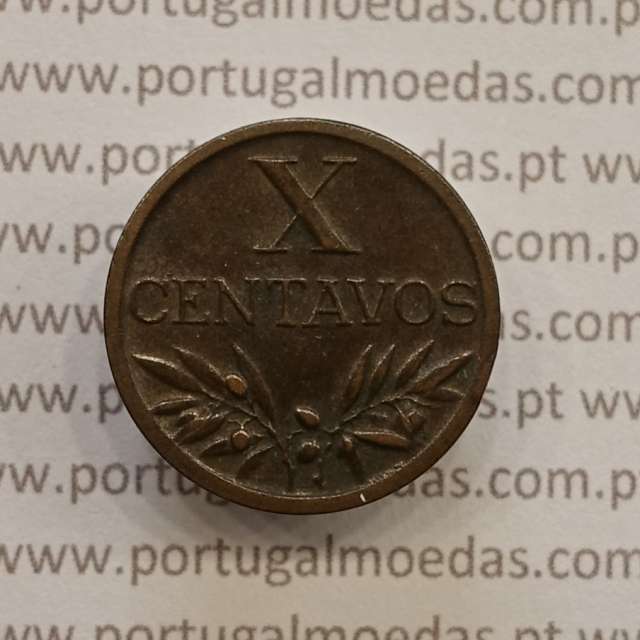 MOEDA DE DEZ CENTAVOS (X CENTAVOS) BRONZE 1946 MBC+/BELA-