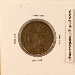 Nigéria 10 kobo 1976 Cupro Niquel, (MBC), World Coins Nigeria KM 10.1