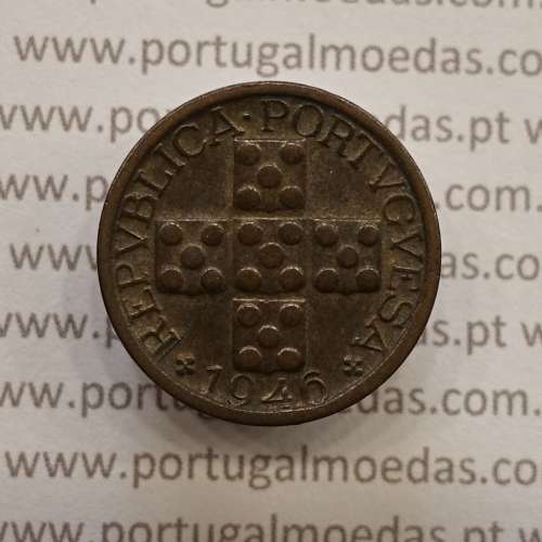MOEDA DE DEZ CENTAVOS (X CENTAVOS) BRONZE 1946 MBC+/BELA-
