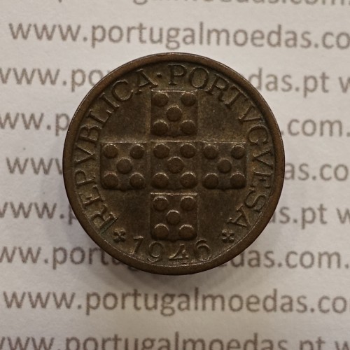MOEDA DE DEZ CENTAVOS (X CENTAVOS) BRONZE 1946 MBC+/BELA-