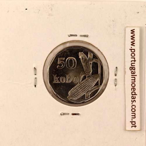 Nigéria 50 kobo 2006 Aço Niquel, (Soberba), World Coins Nigeria KM 13.3