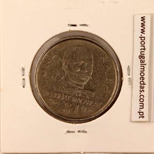 Nigéria 1 Naira 1991 Cupro Niquel, (MBC), World Coins Nigeria KM 14