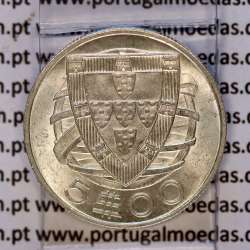 5 escudos 1934 prata, 5$00 escudos 1934 prata da República Portuguesa, (Soberba), World Coins Portugal KM 581