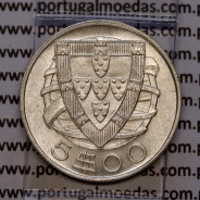5 escudos 1934 prata, 5$00 1934 prata da República Portuguesa, (Soberba), World Coins Portugal KM 581
