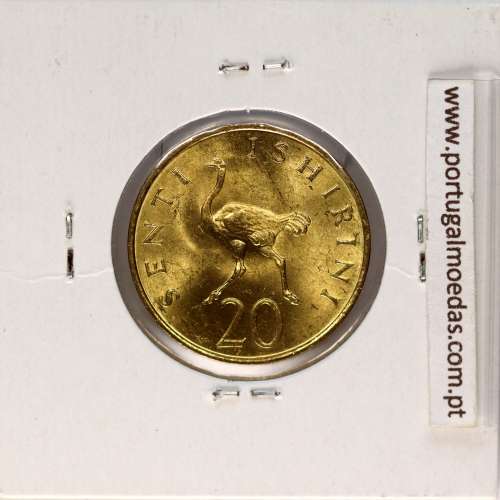 Tanzânia 20 senti 1981 Nickel brass, (UNC), World Coins Tanzania KM 2