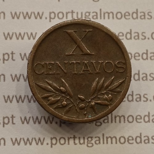 MOEDA DE DEZ CENTAVOS (X CENTAVOS) BRONZE 1947 MBC+/BELA-