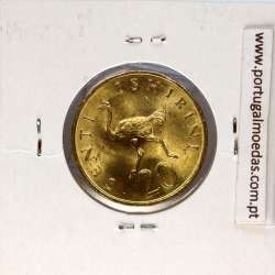 Tanzânia 20 senti 1981 Latão-Níquel, (Soberba), World Coins Tanzania KM 2