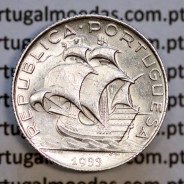 2$50 Escudos 1933 prata, 2 escudos e 50 centavos 1933 em prata da Republica Portuguesa, (Bela), World Coins Portugal KM 580
