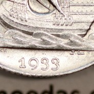 Silver coin of 2-1/2 Escudos 1933, 2$50 Escudos 1933 silver Portuguese Republic, (XF+), World Coins Portugal KM 580