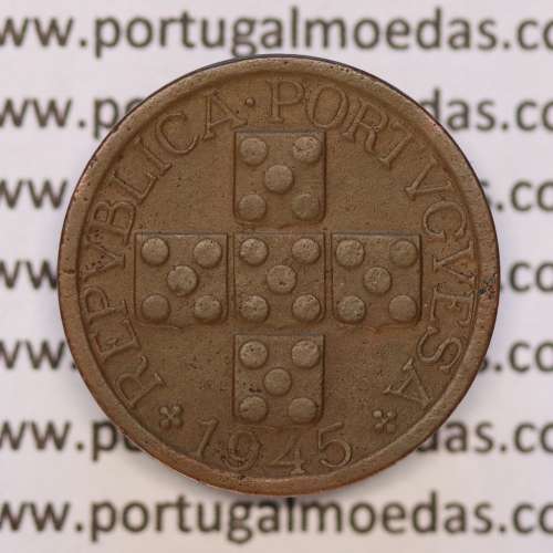 10 Avos 1945 Bronze de Timor, Ex-colónia Portuguesa, (MBC), World Coins Timor KM 5