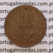 10 Avos 1945 Bronze de Timor, Ex-colónia Portuguesa, (MBC), World Coins Timor KM 5