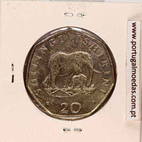 Tanzania 20 shilingi 1992 Copper-nickel, (XF), World Coins Tanzania KM 27.2