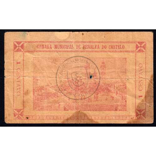 Banknote of the Municipality of Penalva do Castelo - Value of 1 Cent (Circulated)