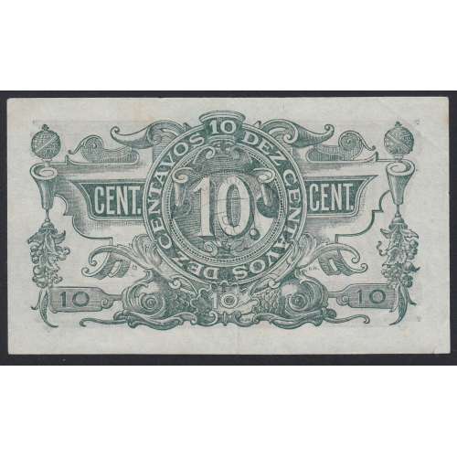 Cédula Oficial Casa da Moeda - 10 Centavos 1917 (Circulada)