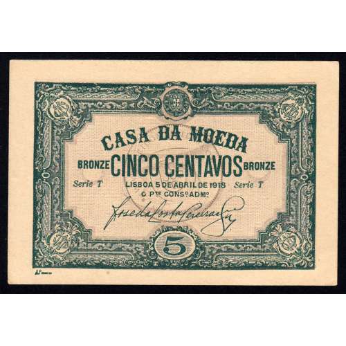 Official Mint Note - 5 Centavos 1918 (Not Circulated)
