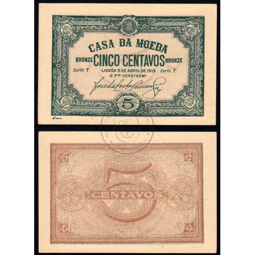 Official Mint Note - 5 Centavos 1918 (Not Circulated)