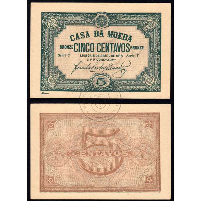 Official Mint Note - 5 Centavos 1918 (Not Circulated)