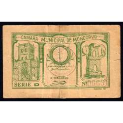 MONCORVO CITY HALL BILL - VALE 1 CENT (CIRCULATED)
