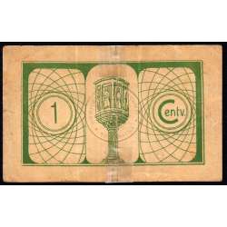 MONCORVO CITY HALL BILL - VALE 1 CENT (CIRCULATED)