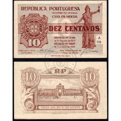 OFFICIAL MINT NOTE - 10 CENTAVOS 1917 ( LITTLE CIRCULATE )