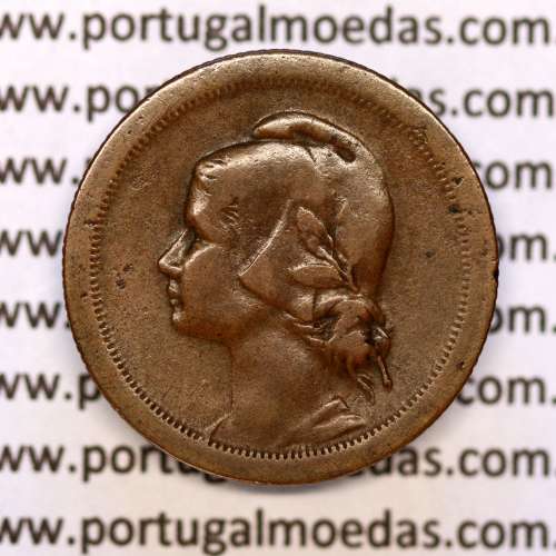 10 centavos 1930 bronze, dez centavos 1930 bronze Republica Portuguesa, (MBC), World Coins Portugal  KM573