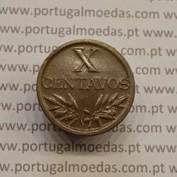 MOEDA DE DEZ CENTAVOS (X CENTAVOS) BRONZE 1949 MBC+/BELA-