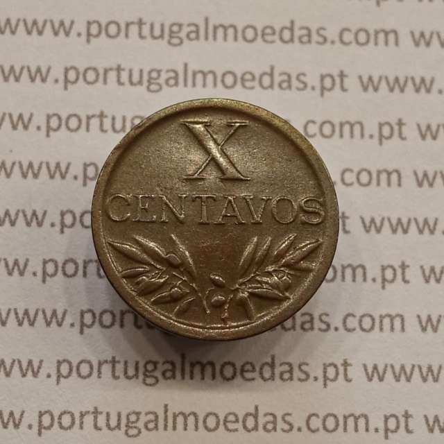 MOEDA DE DEZ CENTAVOS (X CENTAVOS) BRONZE 1949 MBC+/BELA-