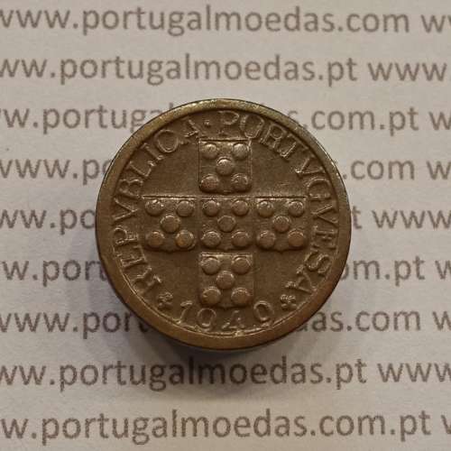 MOEDA DE DEZ CENTAVOS (X CENTAVOS) BRONZE 1949 MBC+/BELA-