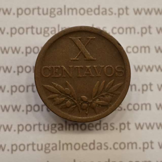 MOEDA DE DEZ CENTAVOS (X CENTAVOS) BRONZE 1949 MBC