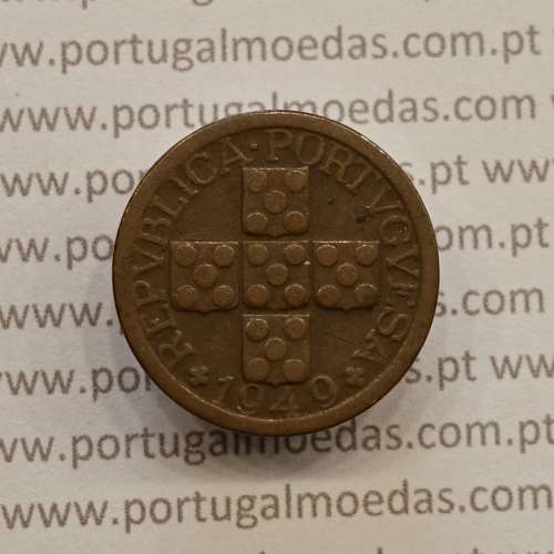MOEDA DE DEZ CENTAVOS (X CENTAVOS) BRONZE 1949 MBC