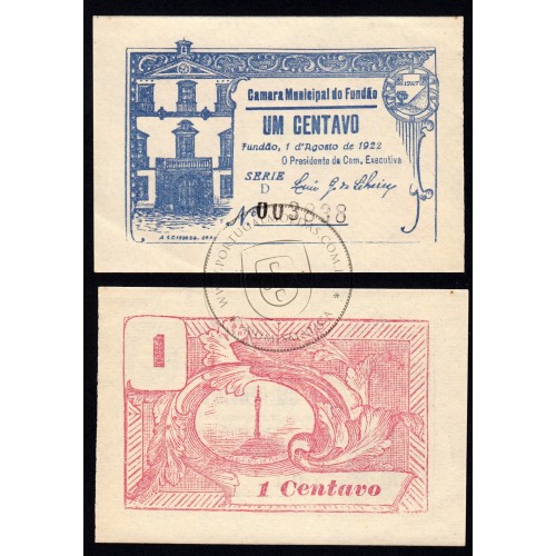 FUNDÃO CITY HALL BILL - VALE 1 CENTAVO ( NOT CIRCULATED )