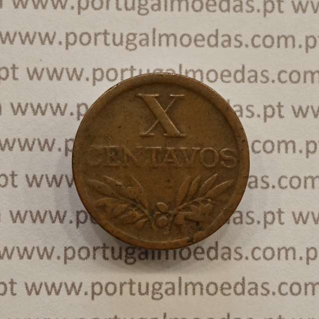 MOEDA DE DEZ CENTAVOS (X CENTAVOS) BRONZE 1949 BC