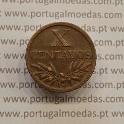MOEDA DE DEZ CENTAVOS (X CENTAVOS) BRONZE 1950 MBC+/BELA-