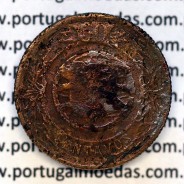 Coin 50 Centavos 1924 Aluminium-Bronze of Portuguese Republic, (F), World Coins Portugal KM 575