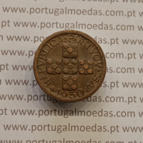 MOEDA DE DEZ CENTAVOS (X CENTAVOS) BRONZE 1950 MBC+/BELA-