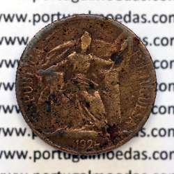 50 Centavos 1924 Bronze-Alumínio, $50 centavos 1924 Alumínio-Bronze Republica Portuguesa, (BC), World Coins Portugal KM575