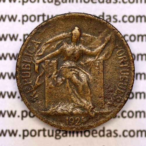 Coin 50 Centavos 1924 Aluminium-Bronze of Portuguese Republic, (VF), World Coins Portugal KM 575
