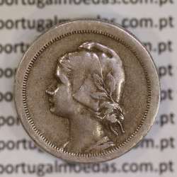 Very rare variant coin module smaller, of 20 cents 1921 Copper-nickel from Portugal, Ø 22.25mm, weight 5.9 Gr.