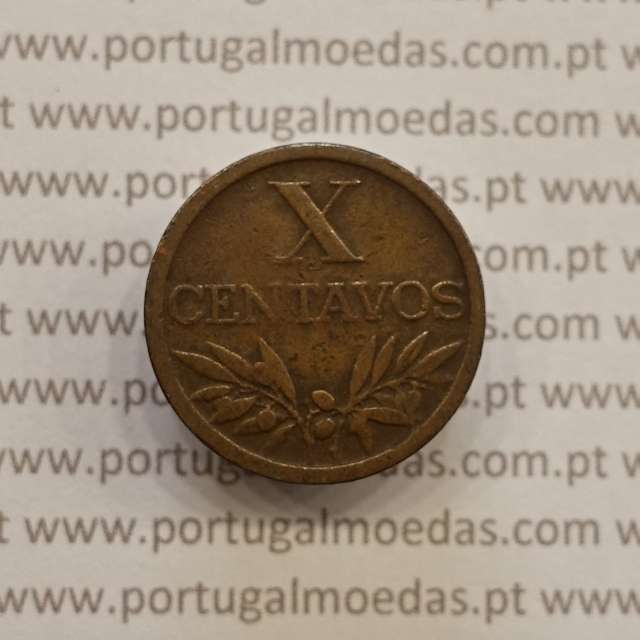 MOEDA DE DEZ CENTAVOS (X CENTAVOS) BRONZE 1950 MBC